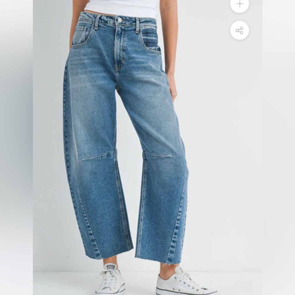 Just Black Barrel Jeans